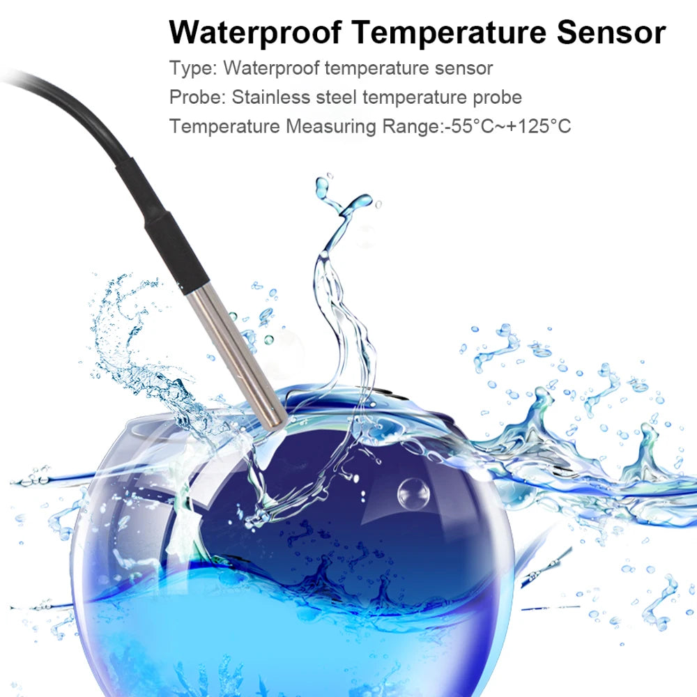 Tuya Zigbee Temperature Sensor WiFi Smart Temperature Switch with 16A 2000W Thermostat Data Monitoring Alexa Compatible