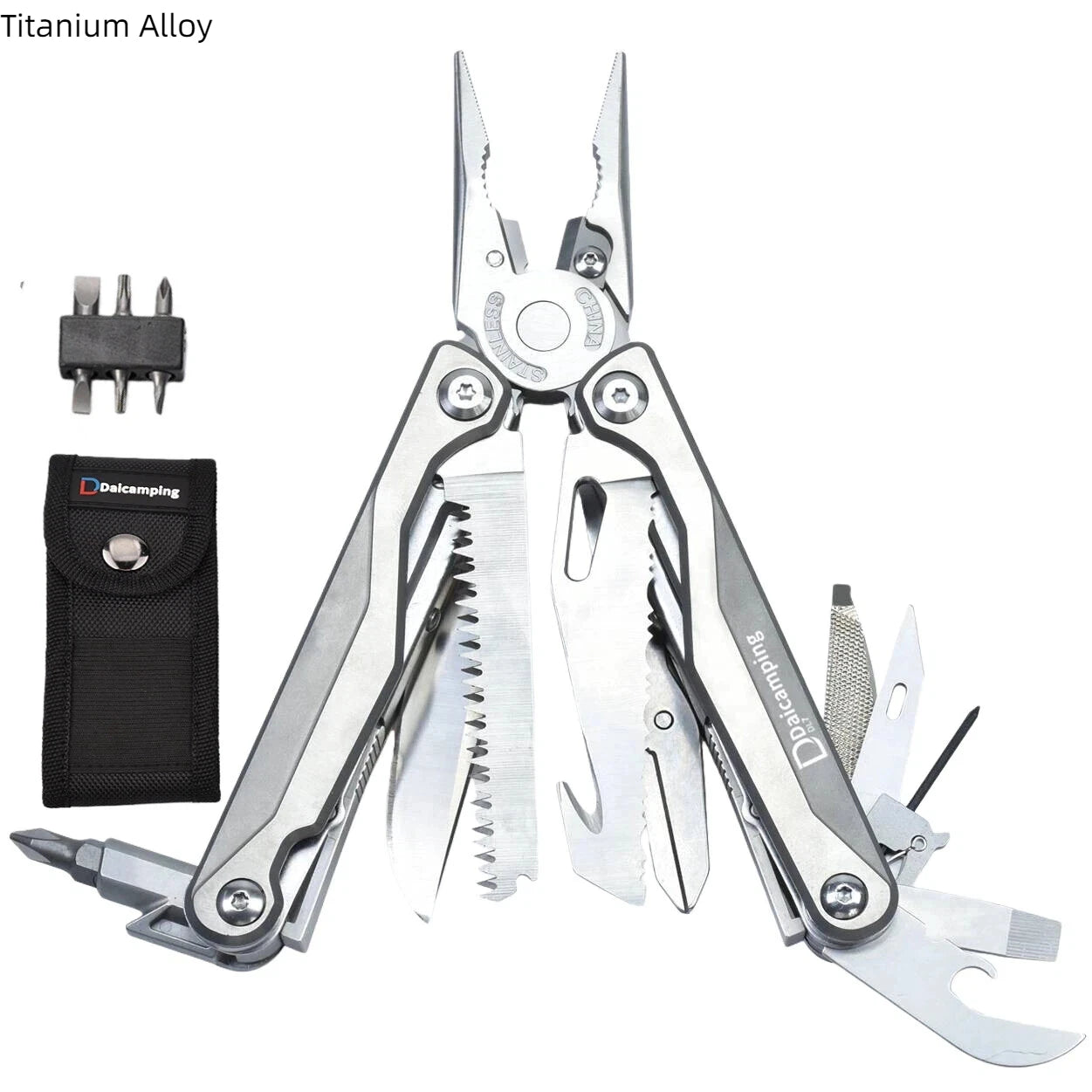 Daicamping DL30 DL301 DL7 Outdoor Camping EDC Plier Set Multifunctional Multitools Hand Multi Tool Folding Multi-tool Kit