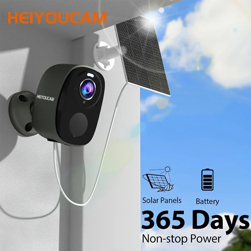 Security Cameras Wireless Outdoor 2K Battery Powered WiFi Camera AI Motion Siren Spotlight Color Night Vision IP66 Waterproof