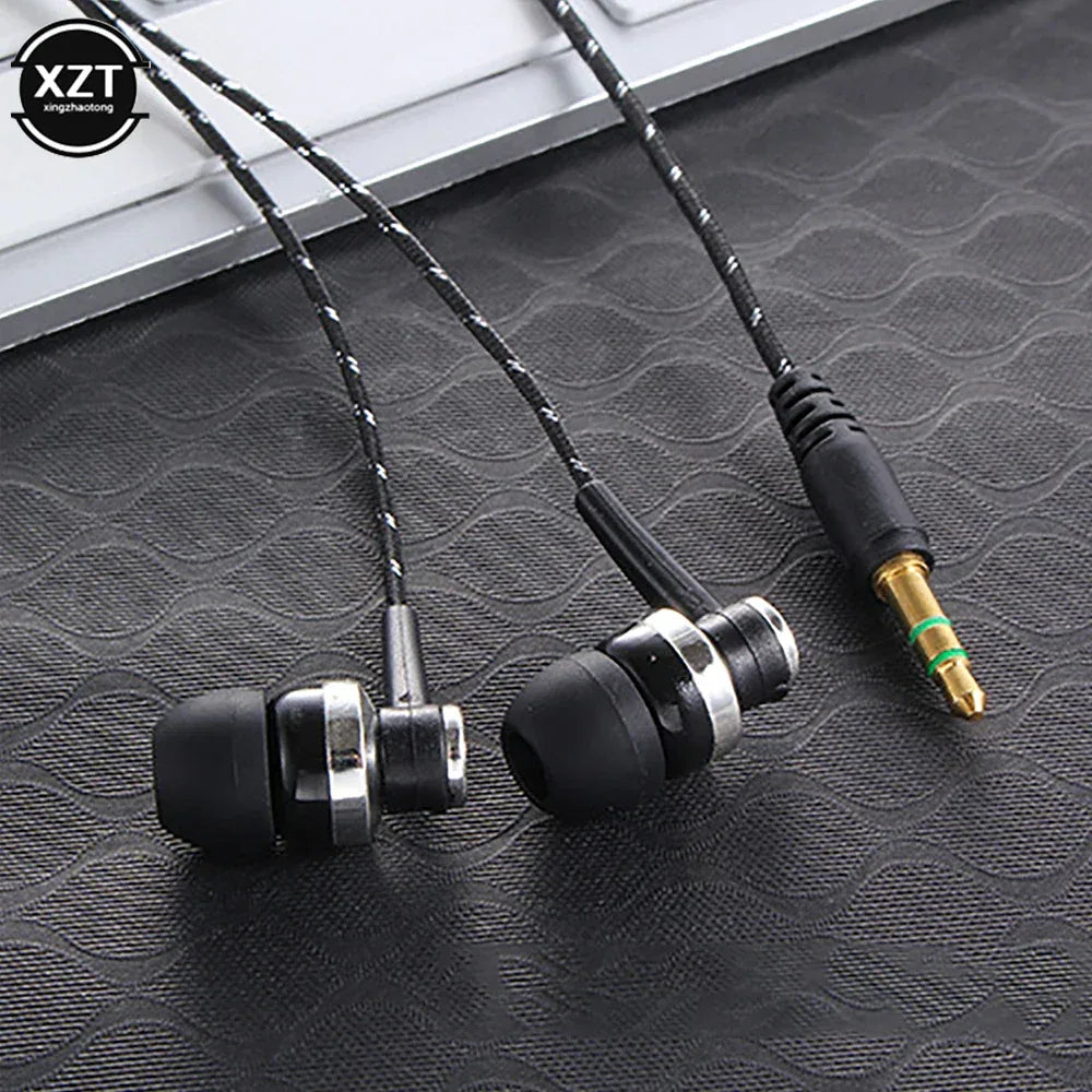 Wired Earphones with Mic, 3.5mm Nylon Braided Cord by Tidesmit Tidesmit