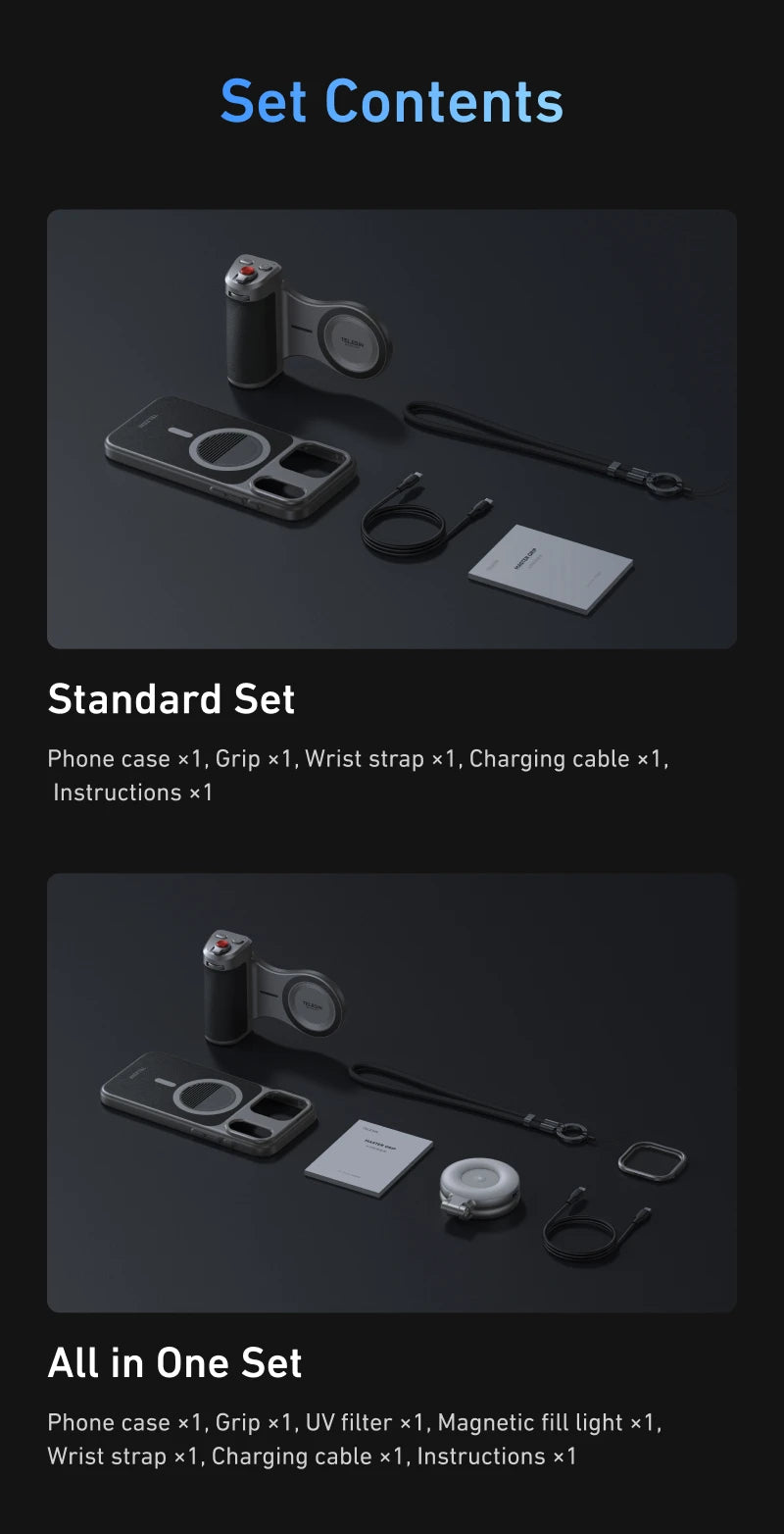 Phone Camera Grip for iPhone 17 Pro Max - Military-Grade Protection Case Tidesmit