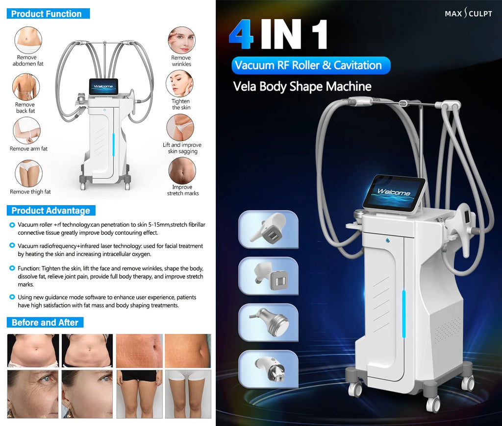 Body Shaping Vacuum Massage Machine for Professional Skin Tightening Body Shaping Massage Equipment Tidesmit