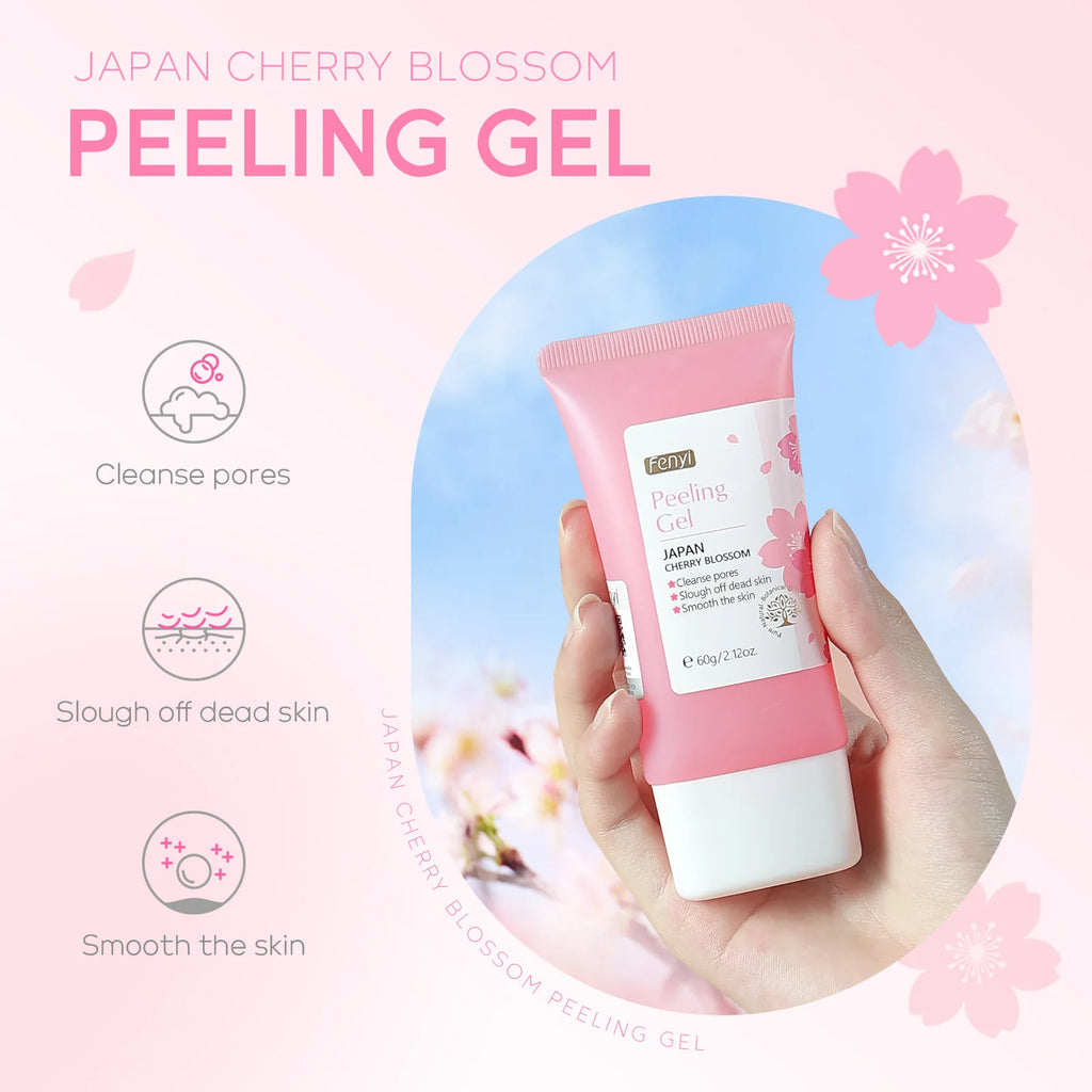 Cherry Blossom Exfoliating Gel - Deep Cleaning & Hydrating Formula 60g Scrubs Treatments Tidesmit