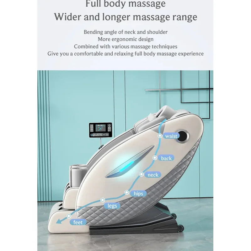 4D Zero Gravity Full Body Shiatsu Massage Chair with Heat Therapy Massage Chairs Tidesmit