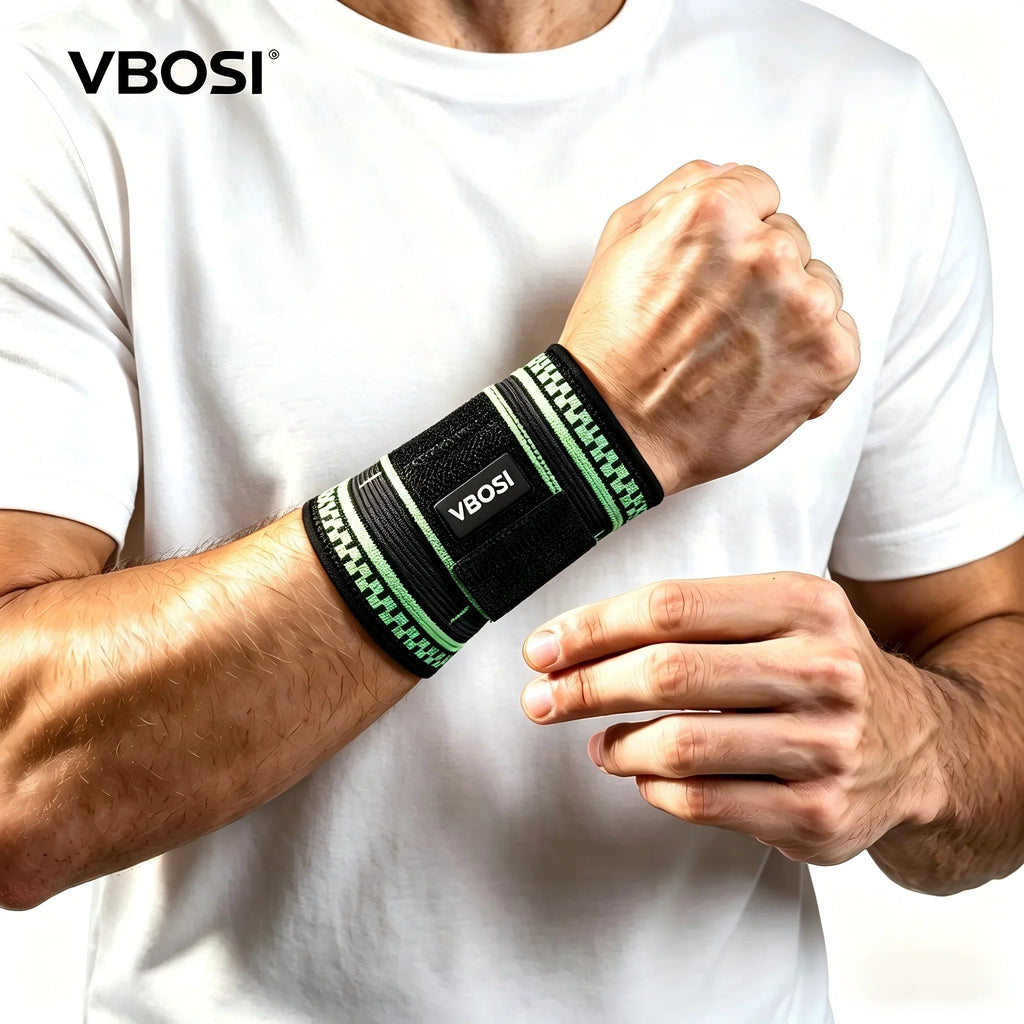 Adjustable Wrist Support Brace - Compression Wrist Wrap for Carpal Tunnel Pain Relief, Breathable Wrist Strap for Gym Fitness, T
