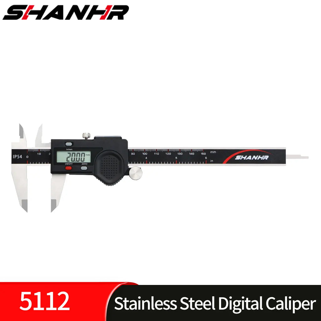 SHANHR New Hardened Stainless Steel 0-150mm Digital Caliper Vernier Caliper Micrometer Electronic Vernier Caliper Measuring Tool