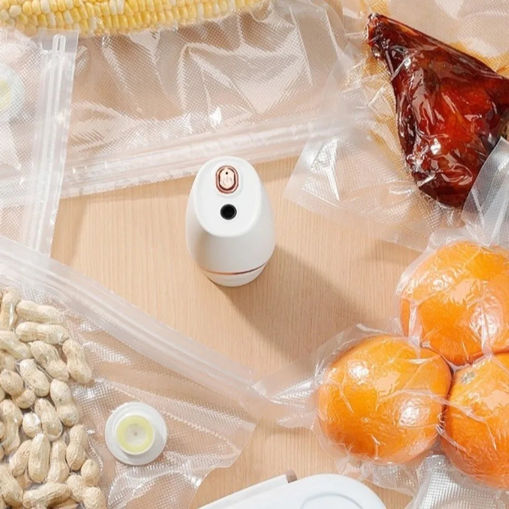 Wireless Electric Vacuum Sealer Pump Space Saving Labor Saving Vacuum Bag Pump Rechargeable Handheld
