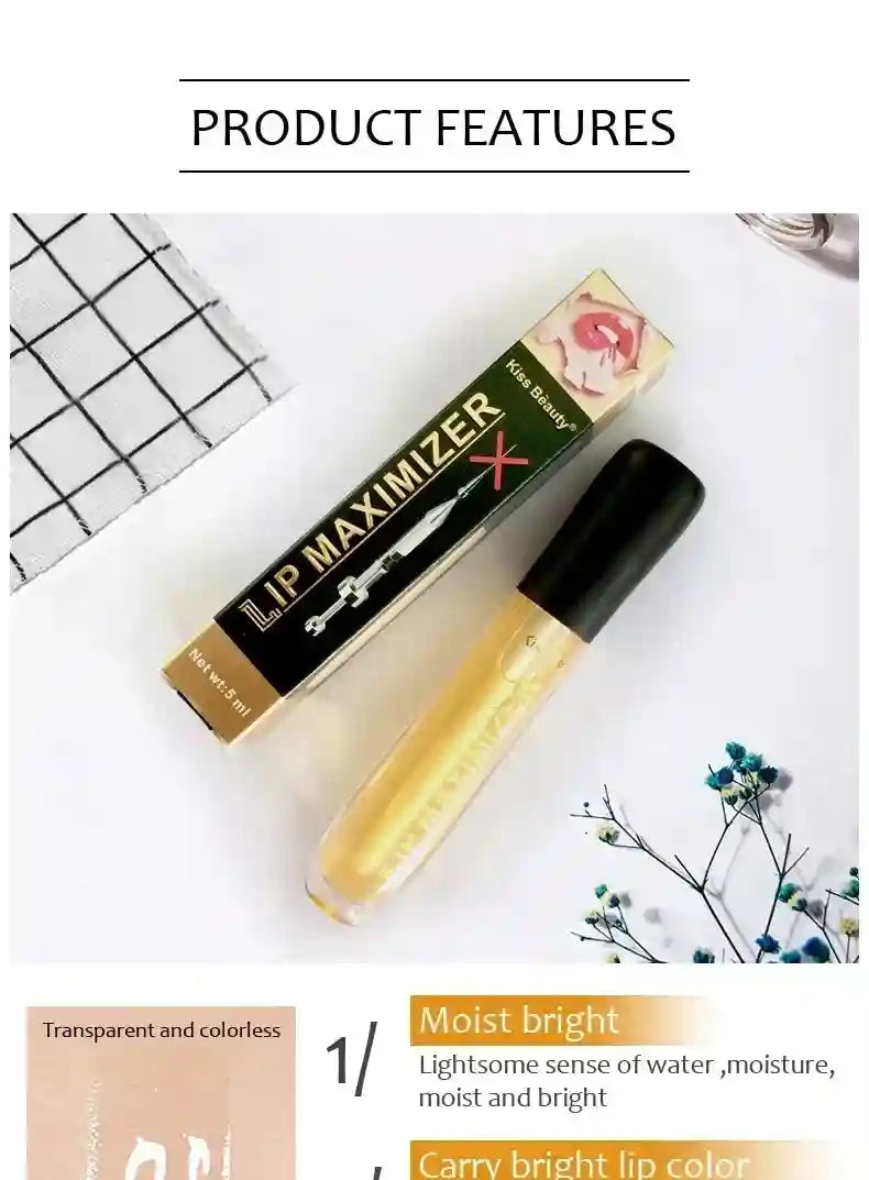 Lip Plumper Oil Serum: Instant Volume & Nourishing Lip Care Treatment Lip Care Tidesmit