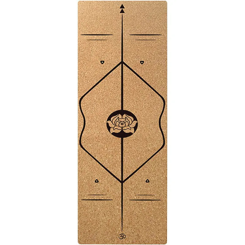 Non-slip Grab Shock Absorption Thickened Men's Yoga Sports Fitness Cork Folding Towel Yoga Mat