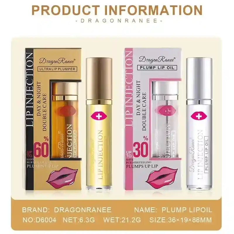 Lip Plumper Oil – Hydrating Serum for Fuller Lips – Cruelty-Free Lip Care Lip Care Set Tidesmit