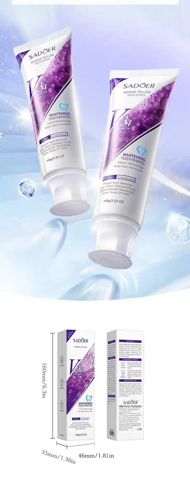 Tidesmit teeth whitening toothpaste for dental calculus removal and periodontitis prevention