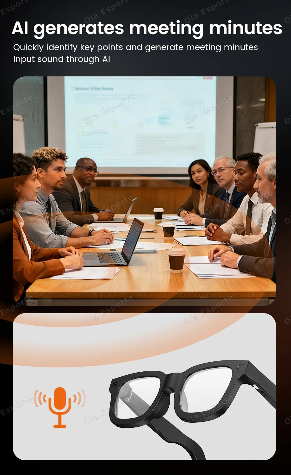 AI Smart Glasses with Video Camera & Bluetooth Calls | Tidesmit Tidesmit