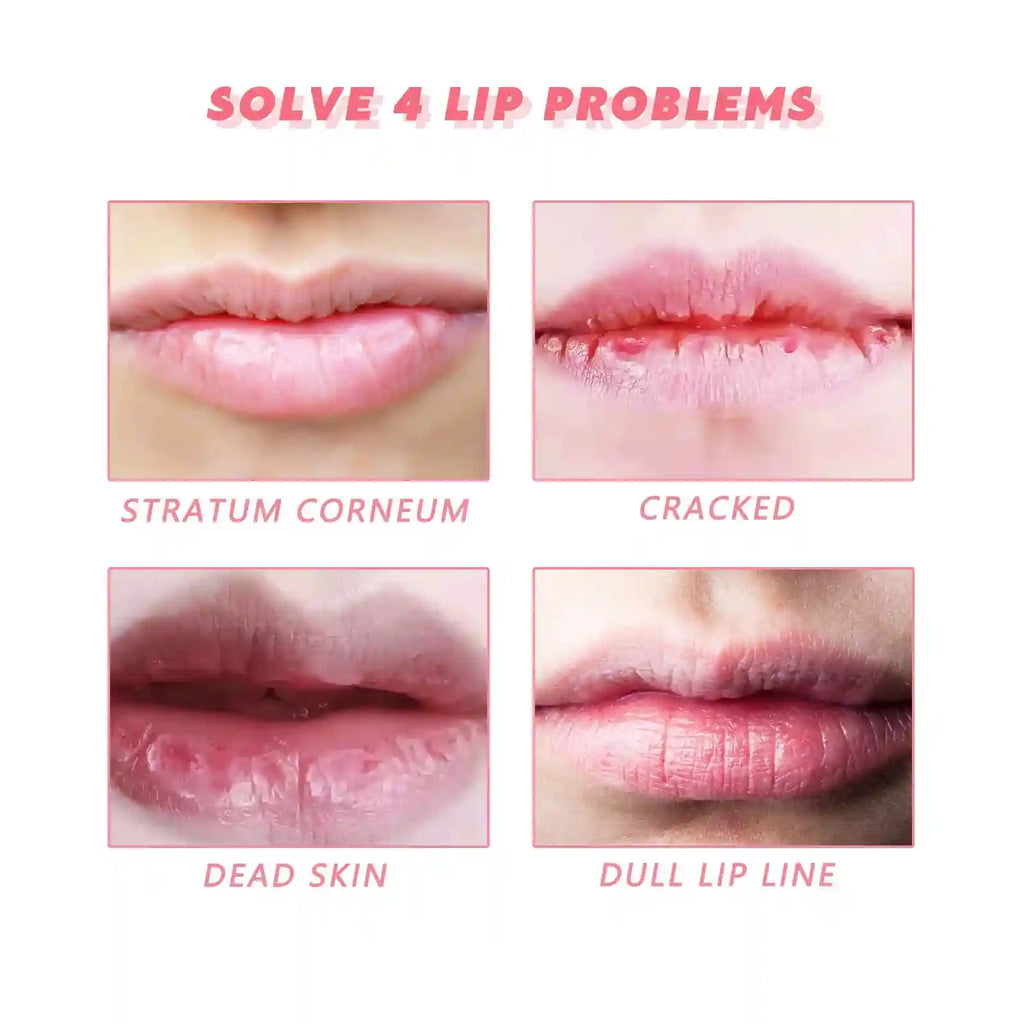 Peach Lip Scrub for Dry Cracked Lips - Exfoliating Lip Care Treatment Lip Care Tidesmit