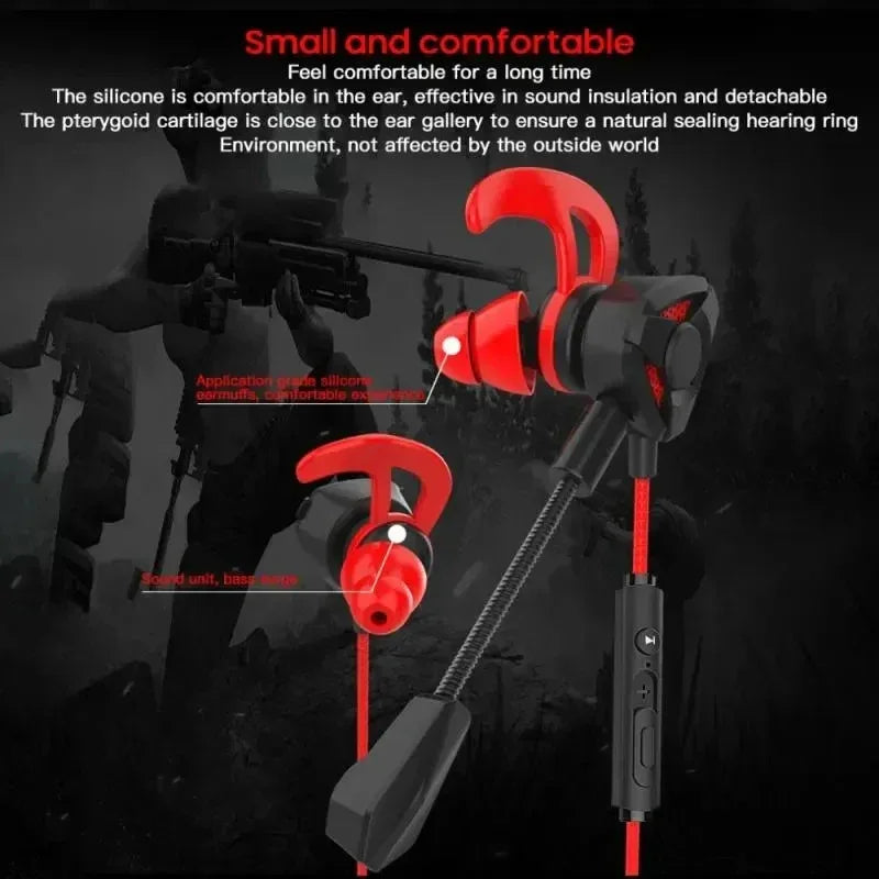 Headset Gamer Headphones Wired Earphone Gaming Earbuds With Mic For Pubg PS4 CSGO Casque Phone Tablet Laptop Universal Game Tidesmit