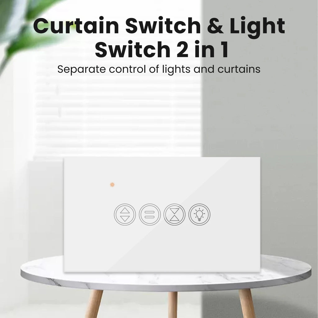 Smart Roller Shutter Switch - WiFi App-Controlled for Alexa & Google Home Tidesmit