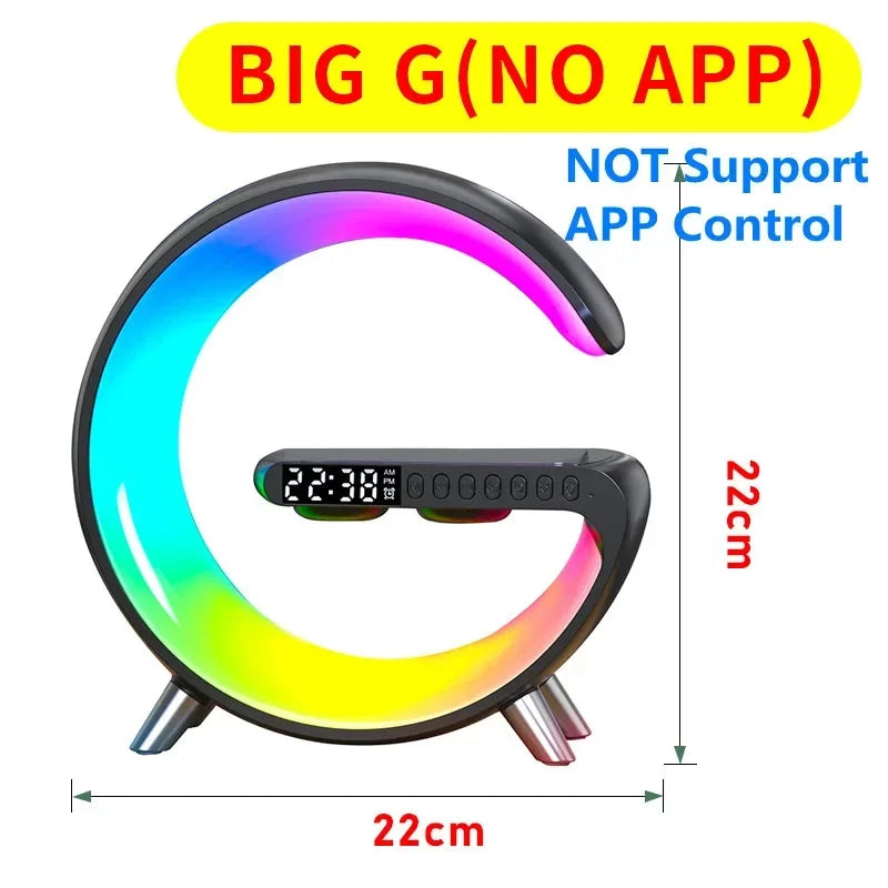 Wireless Bluetooth Speaker and Charging Station | Tidesmit Tech Big G Black NO APP Tidesmit