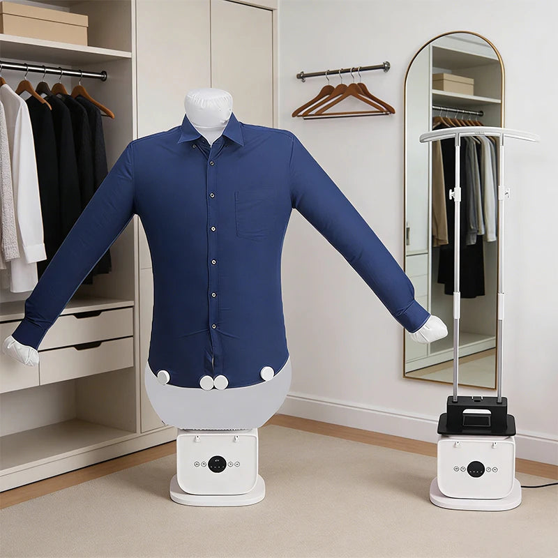 Tidesmit portable folding ironing machine and air dryer for clothes and shoes in a compact space-saving design