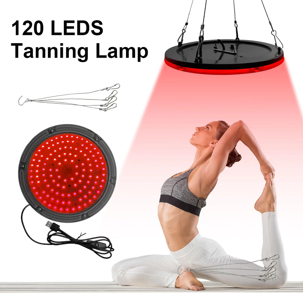 Red LED beauty lamp panel - Pain relief treatment for the body - 660 nanometers - Whole body and face - Anti-aging - Red light