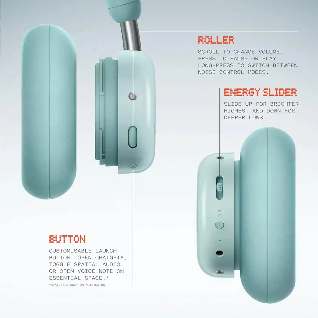 Tidesmit Wireless Over-Ear Headphones with ANC and 100h Battery Life Tidesmit