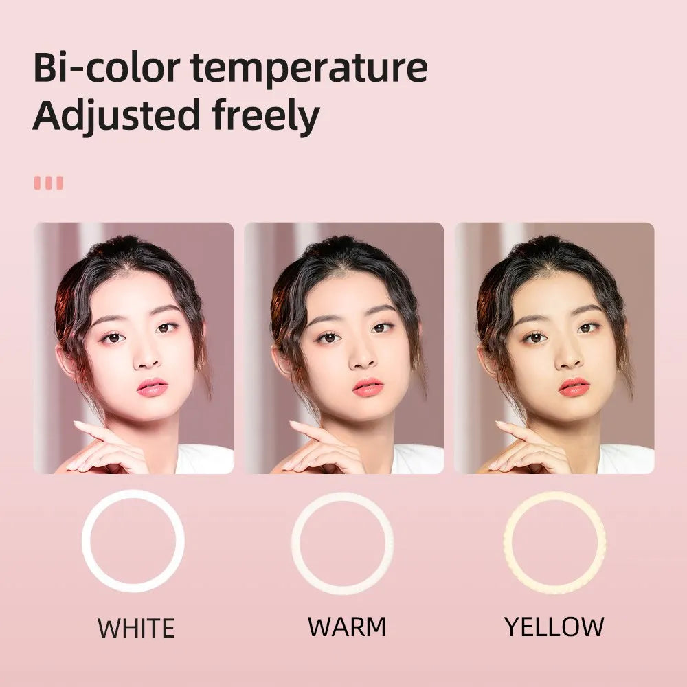 18 Inch LED Ring Light with Remote - Bi-Color Content Creation Kit Tidesmit