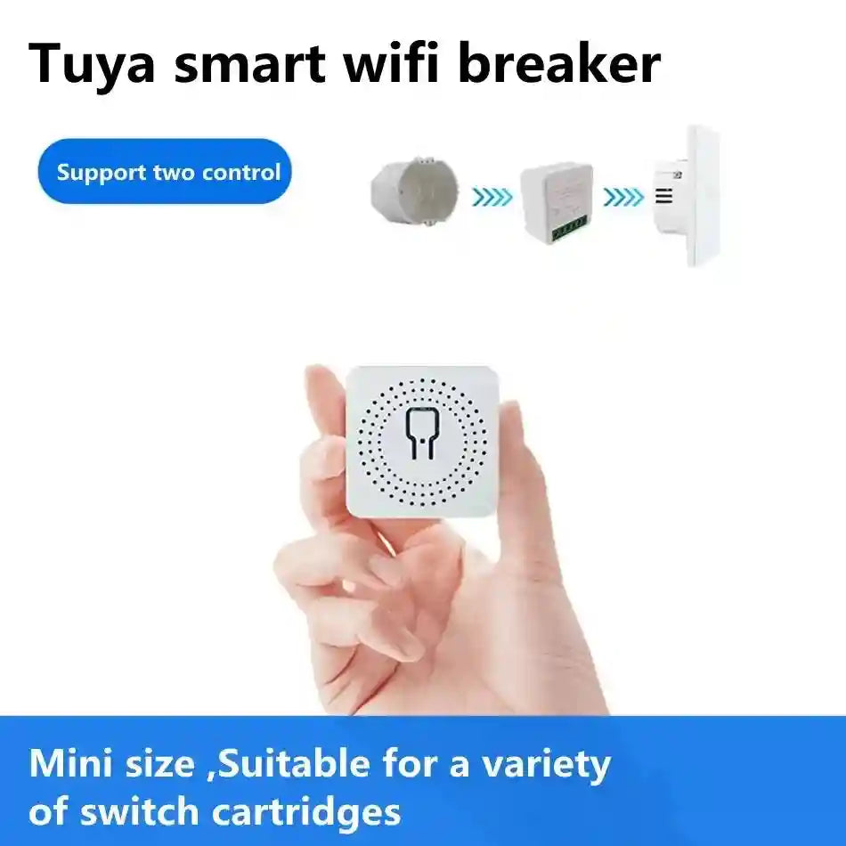 WiFi Smart Light Switch Module 16A - App-Controlled Home Automation Tidesmit