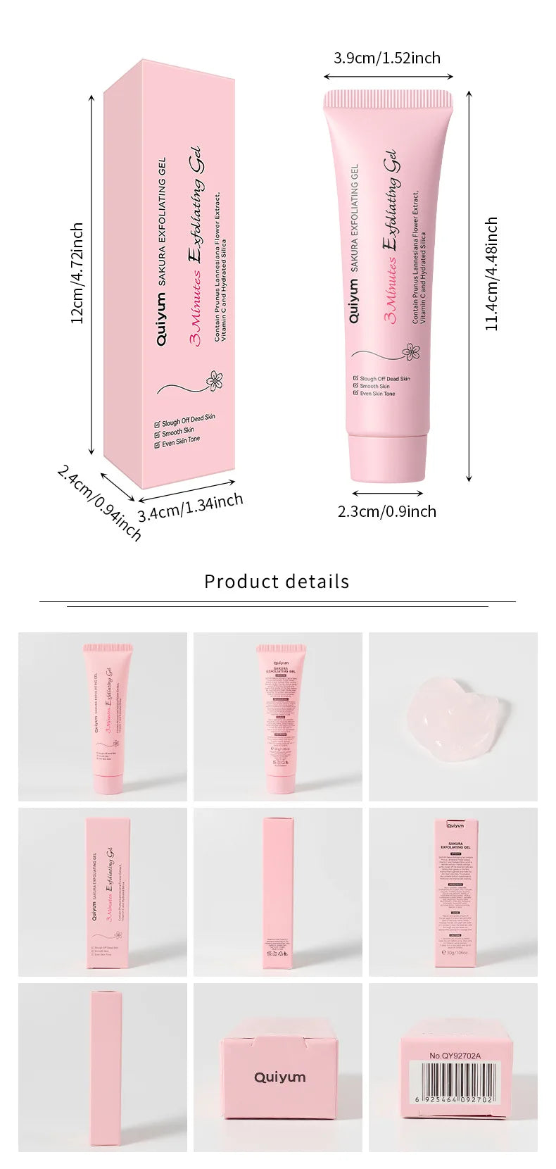 Sakura Exfoliating Gel | Deep Cleansing Face & Body Scrub 30g Scrubs Treatments Tidesmit
