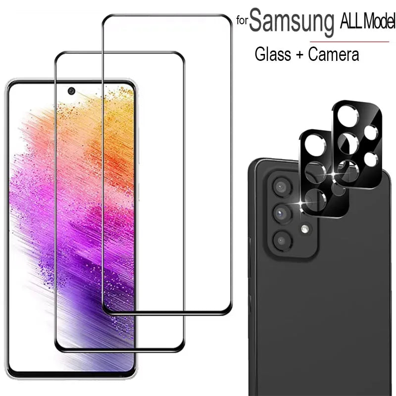 Samsung Galaxy A55 Screen Protector - 9H Tempered Glass 4-Pack Bundle Tidesmit