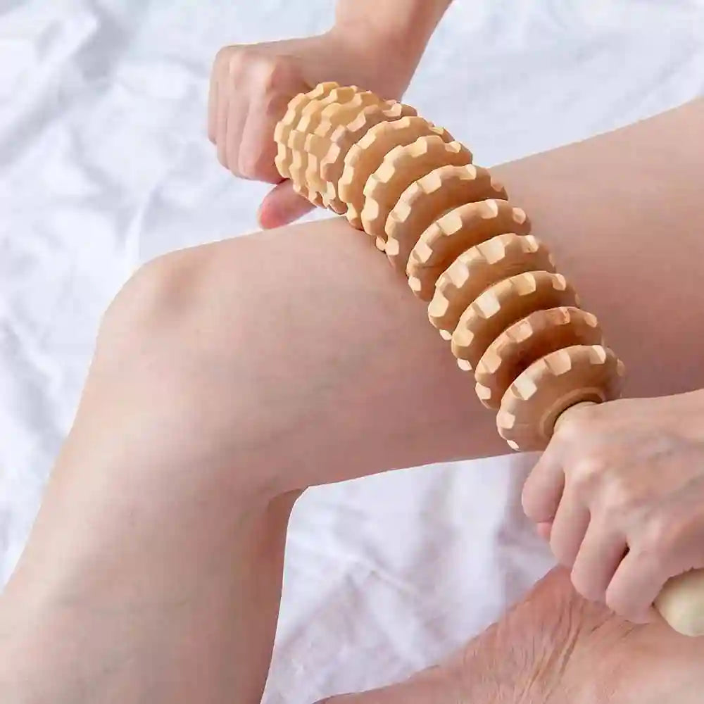 Wood Therapy Massage Roller for Lymphatic Drainage and Body Shaping Massage Roller Tidesmit