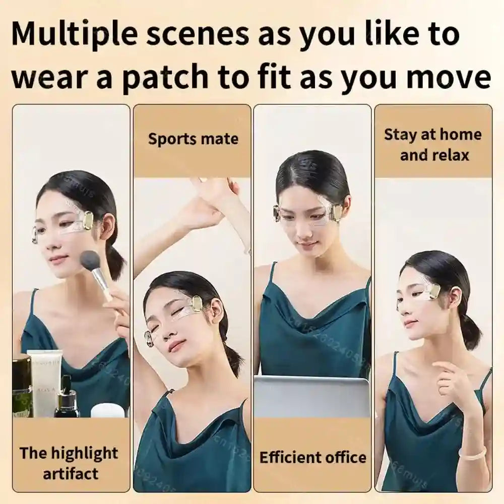 Microcurrent Eye Massager for Fatigue and Dark Circles - Rechargeable Eye Massage Instrument Tidesmit