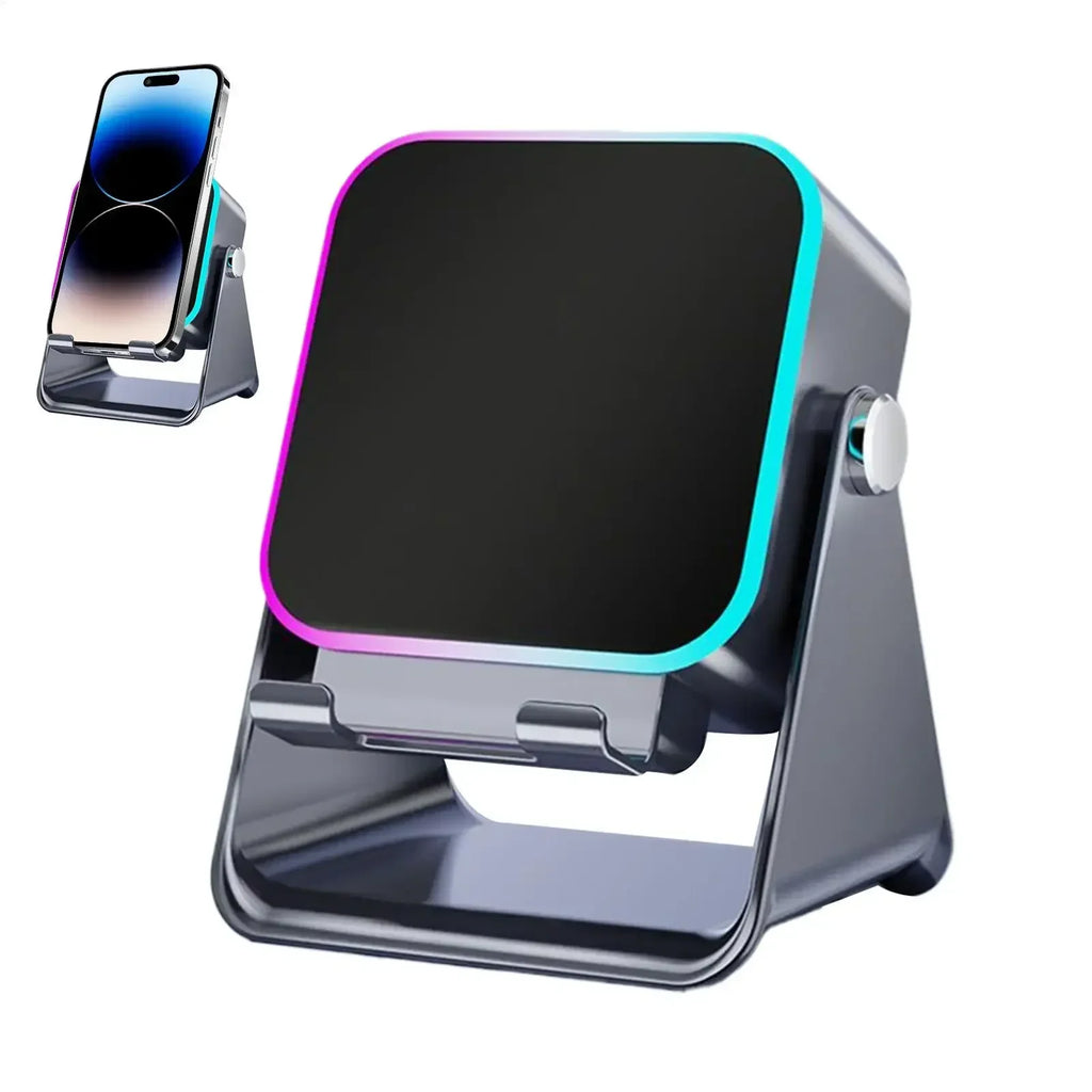 5 In 1 Auto Induction Bluetooth Speaker With 8 Modes RGB Light Portable Audio Device With Phone Holder Holiday Christmas Gift