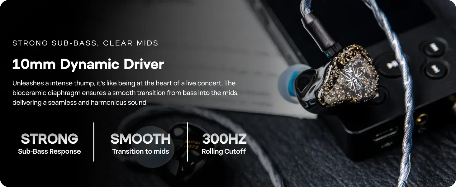Kiwi Ears Astral 7-Driver Hybrid IEM Earphones by Tidesmit Tidesmit