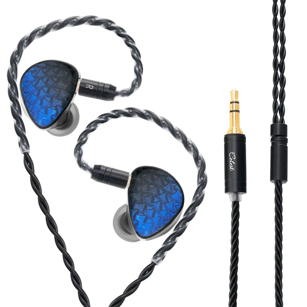 Celest Wyvern Wired In-Ear Monitors | 10mm LCP Driver | Tidesmit Tide 3.5mm No Mic China Mainland Tidesmit