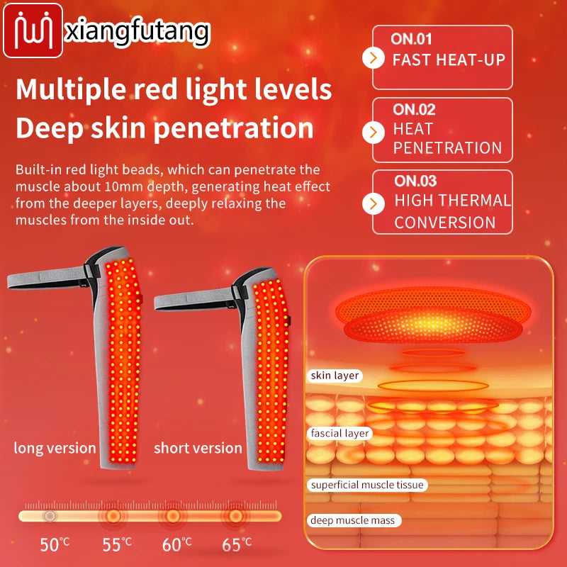 Red Light Heating Arm Wrap for Targeted Muscle Relief - Tidesmit Massage Cushion Tidesmit