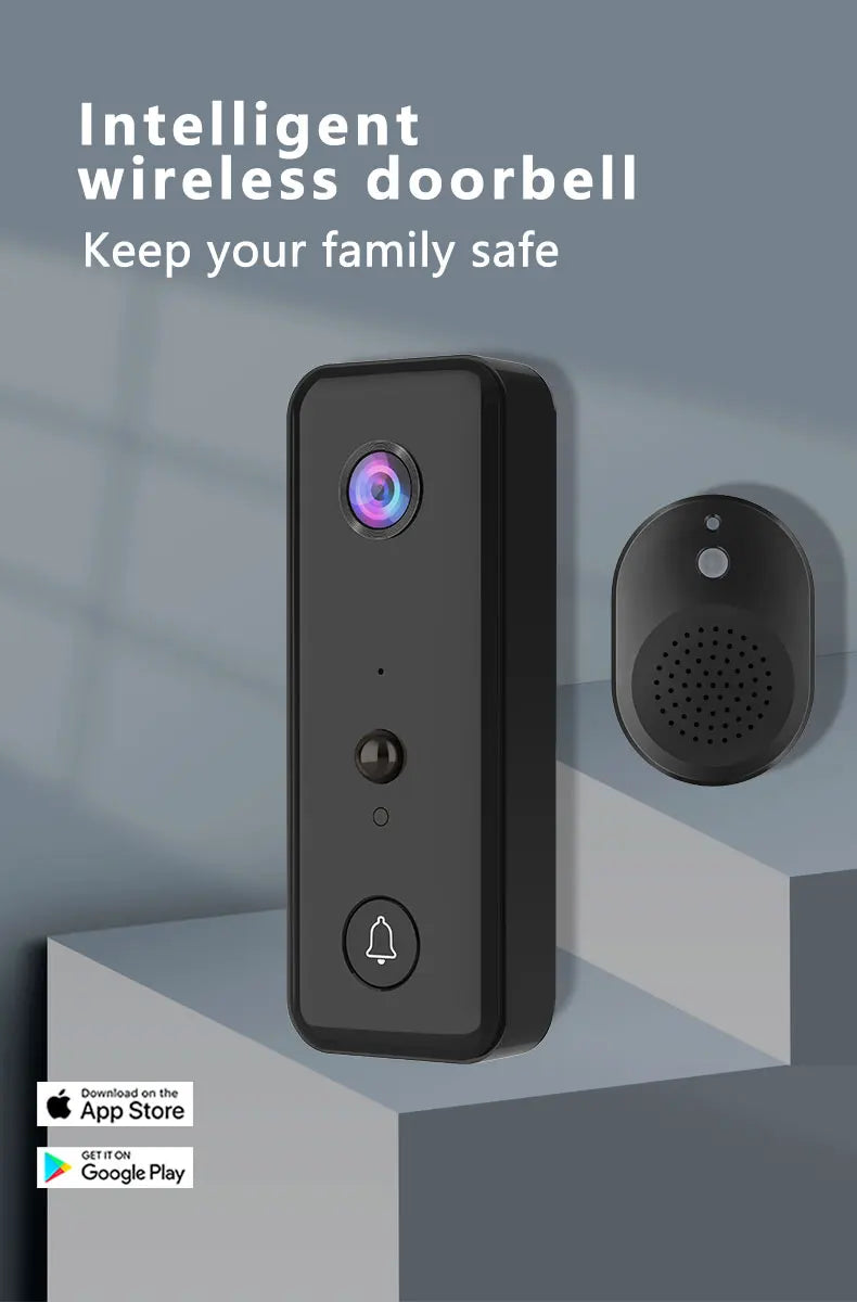 720P Aiwit APP WiFi Doorbell Low Consumption Battery Power Visual Door Peephole Video Eye Night PIR Home Security Doorviewer