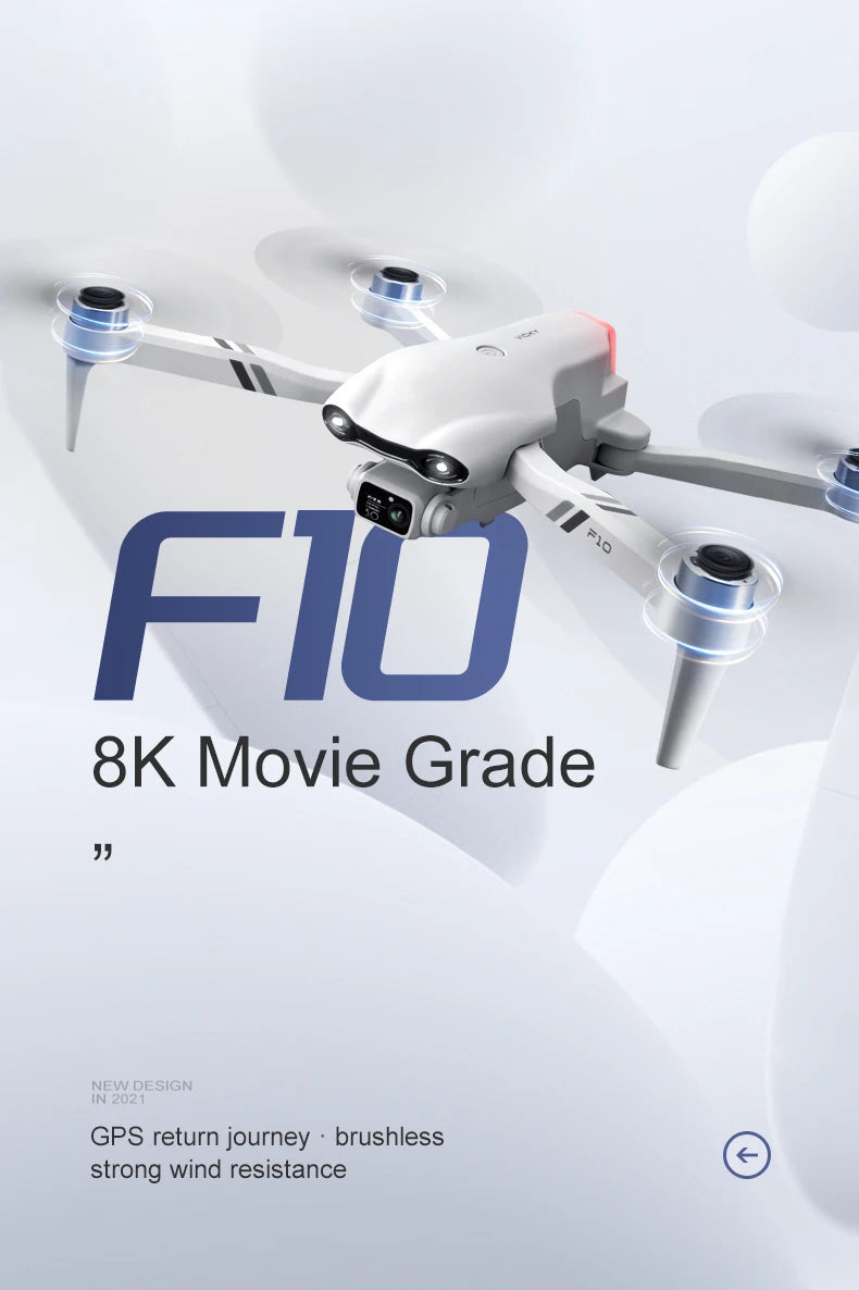 GPS Drone with 8K Dual Camera - Foldable Brushless Quadcopter Tidesmit