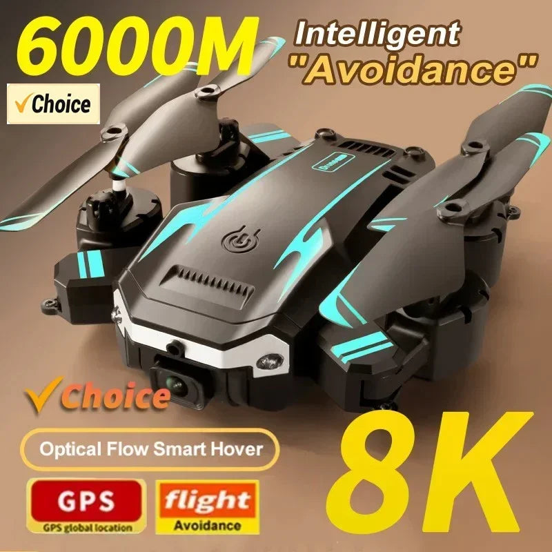 GPS Drone with 8K Dual Camera & Obstacle Avoidance - Foldable Design Tidesmit