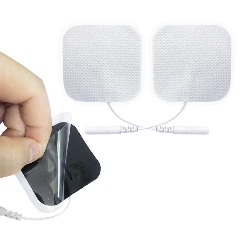 TENS Electrode Pads Replacement Gel for Muscle Relief - Adhesive Pads Back Massage Instrument Tidesmit