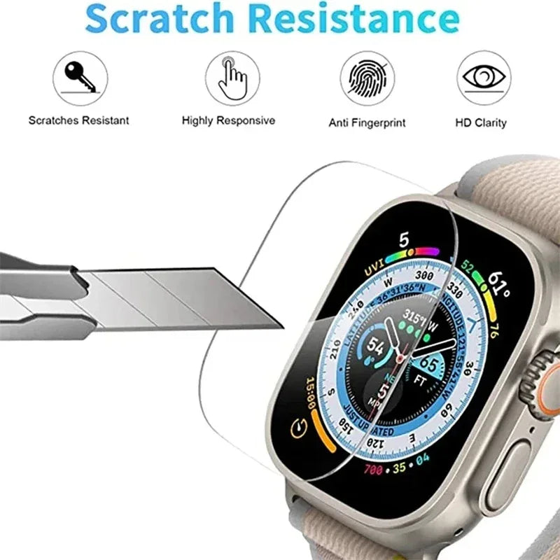 Apple Watch Ultra 49mm Screen Protector - HD Tempered Glass Film Tidesmit