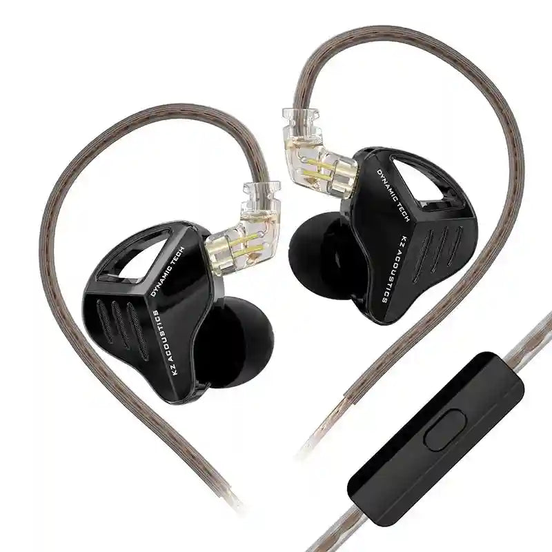 In Ear Monitor Headphones – Metal HiFi Bass Earbuds with Mic Black With MIC China Mainland Tidesmit
