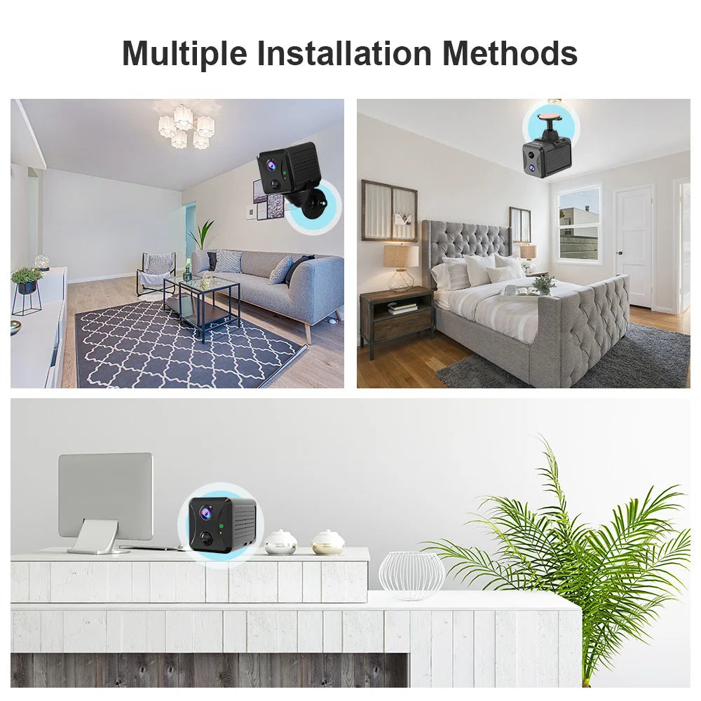 LS VISION 5MP 4G SIM Mini Camera Wireless Wifi IP Cameras Humanoid Detection Battery Power CCTV Home Surveillance Camera Ubox