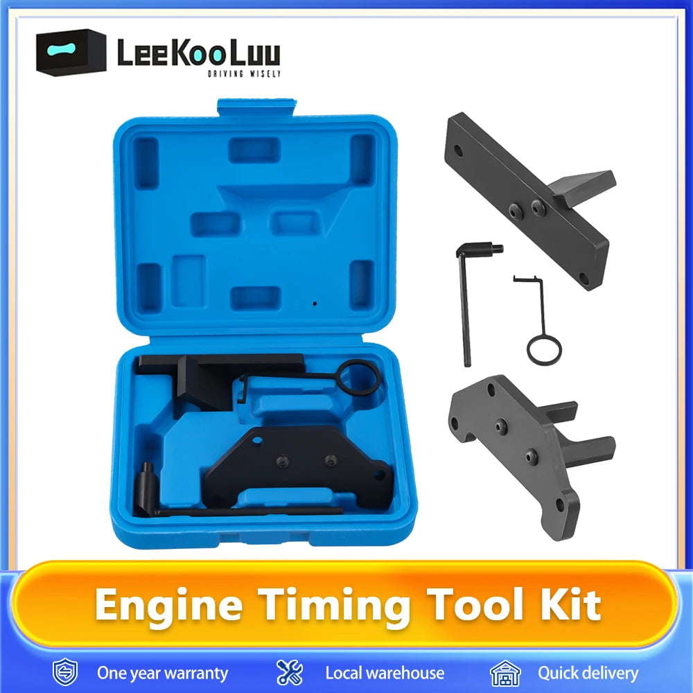 Leekooluu Engine Timing Tool Kit for Citroen Peugeot Opel 1.2 GDI OEM 0109-2B Petrol Pure Tech EB2 PSA DS TOYOTA DS Belt Drive
