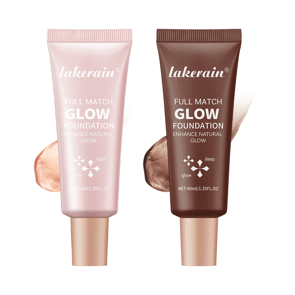 Tidesmit Glowing Foundation liquid highlighter texture close-up for a natural dewy makeup finish