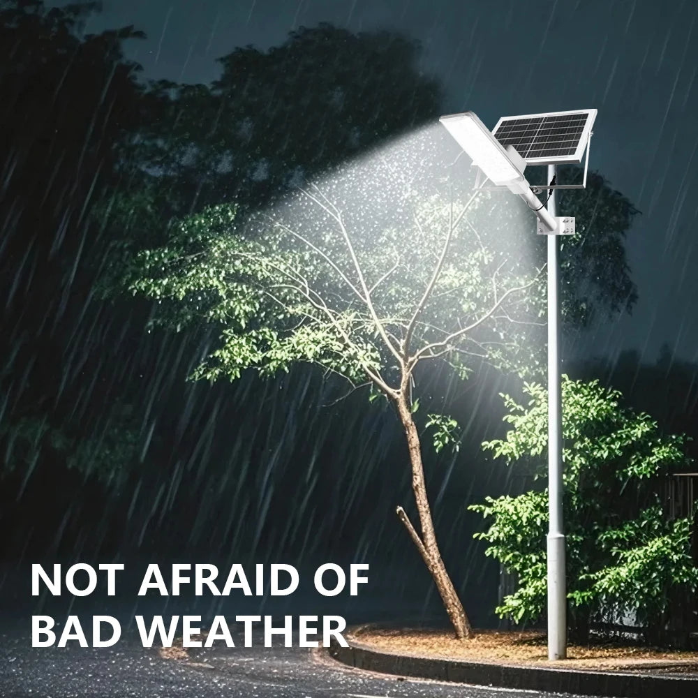 A set of 4000mAh/6000mAh outdoor solar street lamps, commercial area lighting, wall lamps, with motion sensor and remote control
