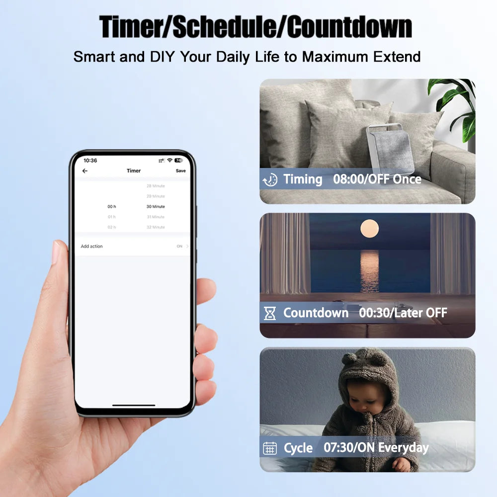 WiFi Smart Light Switch, Alexa & Google Home Compatible - Tidesmit Tidesmit