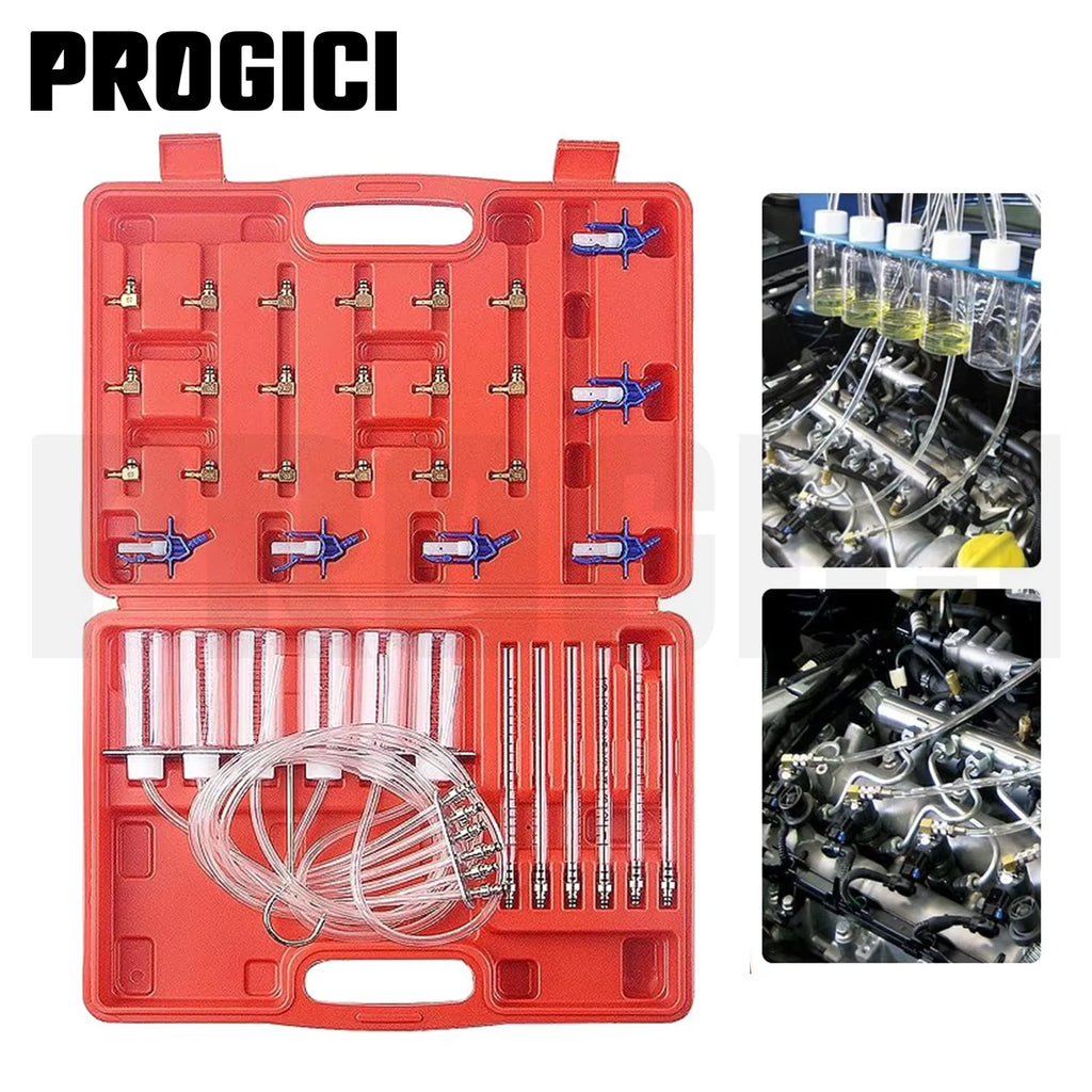 Diesel Injector Flow Diagnostic Detector Tester Inject Common Rail Test Tool Kit