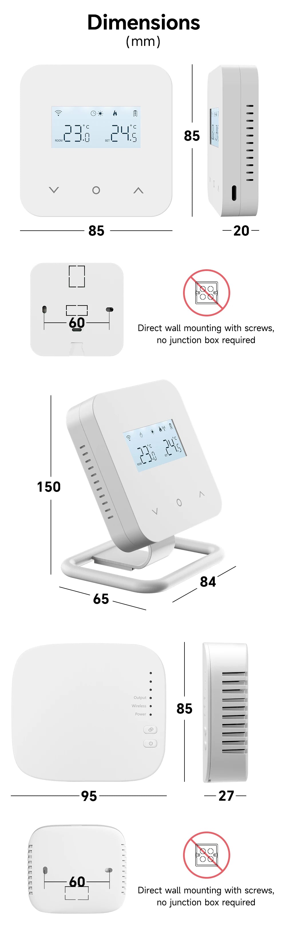 Beok Tuya Wifi Wireless Thermostat for Gas Boiler Remote Control Smart Home Thermoregulator,Alexa Google Home Alice