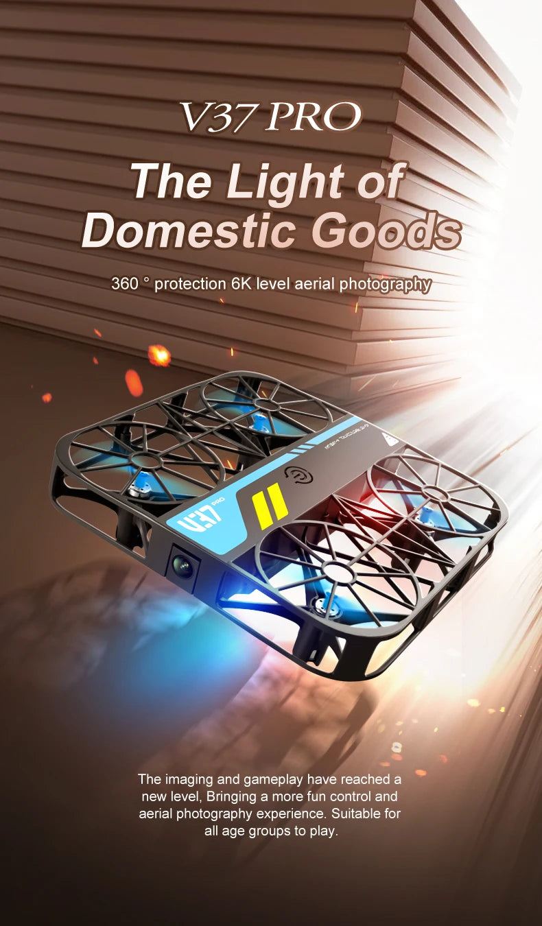 8K Camera Drone V37 - Foldable Quadcopter for Beginners by Tidesmit Tidesmit
