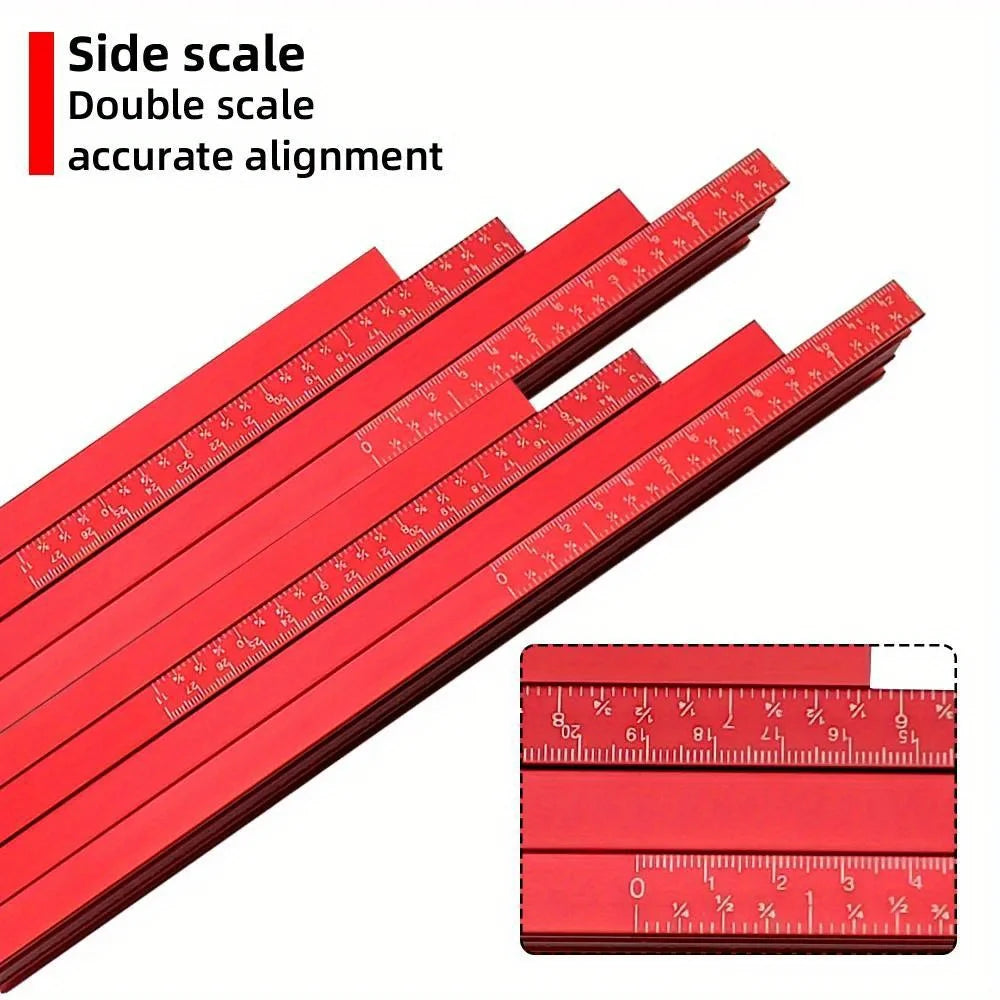 2-in-1 Parallel Guide Rail System Track Saw Angle Clamp,Aluminum Guide for Makita & Festool Rail,Circular Saw Cutting Positioner