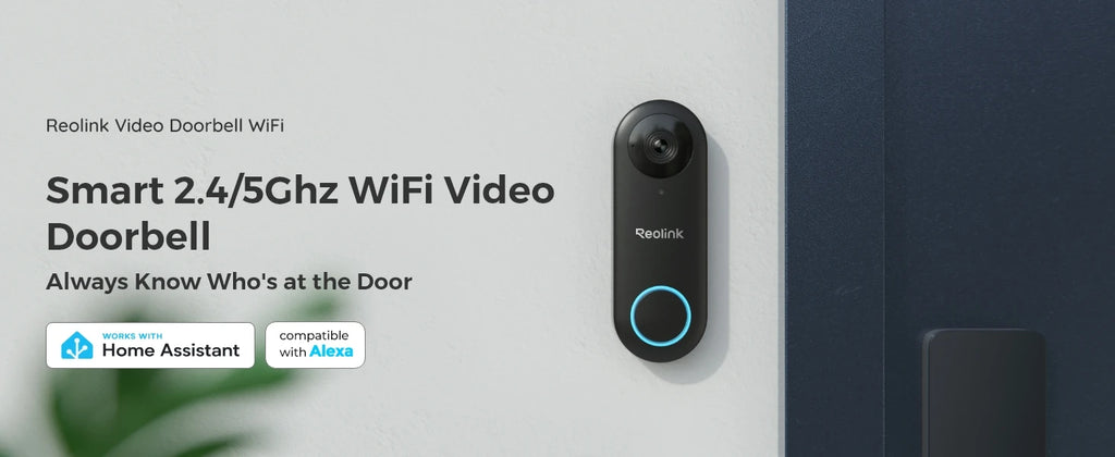 REOLINK 2K+ Wired Video Doorbell WiFi Camera Outdoor Dual Wi-Fi 4:3 View Smart Detection Front Door Home Security with Chime V2