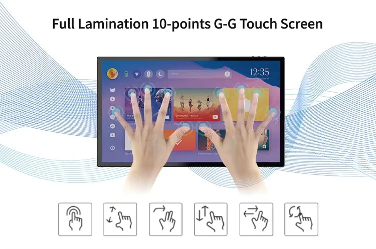 2026 New Slim Edge 15.6" Android POE Tablet Wall Mount Smart Home Control Panel With LED Lights IPS Touch Screen Display